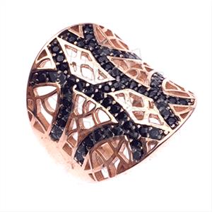 925 Sterling Silver Zirconia Statement  Cocktail Rings