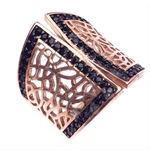 925 Sterling Silver Zirconia Statement  Cocktail Rings