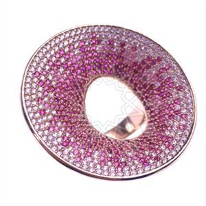 925 Sterling Silver Zirconia Statement  Cocktail Rings