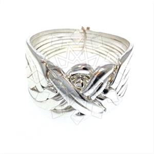 925 Sterling Silver Modern  Puzzle and Harem Rings