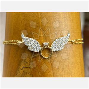 925 Sterling Silver Angel and Wings Classic Bracelets