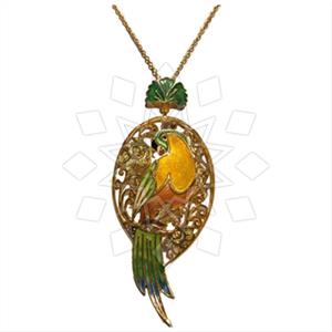 925 Sterling Silver Animal Flower Pendant Necklace