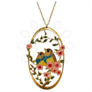 925 Sterling Silver Animal Flower Pendant Necklace