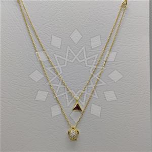 925 Sterling Silver Animal Geometric Modern Dainty Multi Strand Necklace