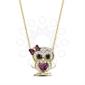 925 Sterling Silver Animal Pendant Necklace