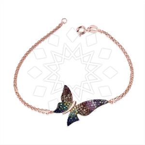 925 Sterling Silver Animal Tree and Leaf Flower Classic Bracelets