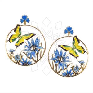 925 Sterling Silver Animal Tree and Leaf Flower Dangle Earrings