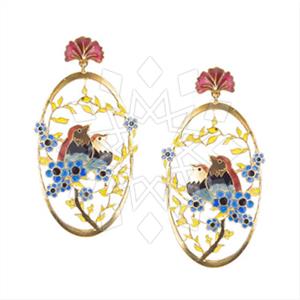 925 Sterling Silver Animal Tree and Leaf Flower Dangle Earrings