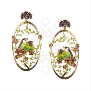 925 Sterling Silver Animal Tree and Leaf Flower Dangle Earrings