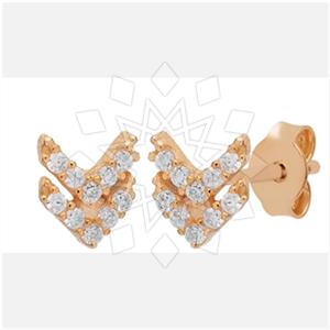 925 Sterling Silver Arrow Stud Earrings