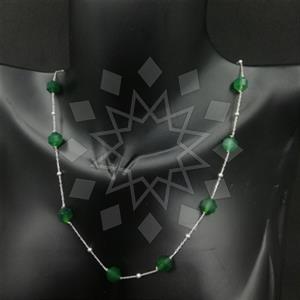 925 Sterling Silver Beaded Necklace