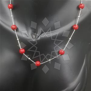 925 Sterling Silver Beaded Necklace