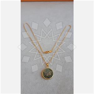 925 Sterling Silver Coin Pendant Necklace