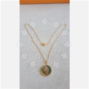 925 Sterling Silver Coin Pendant Necklace