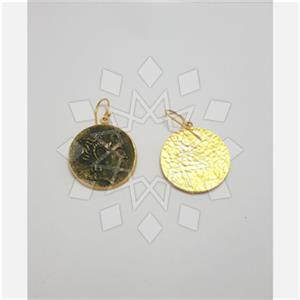 925 Sterling Silver Coin Unique Earrings