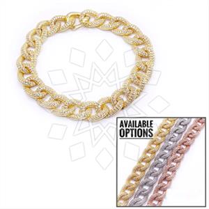 925 Sterling Silver Cuban Adjustable Bracelet