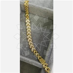 925 Sterling Silver Diamond Clear Crystal  Tennis Bracelets