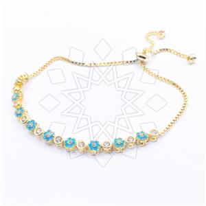 925 Sterling Silver Evil Eye Adjustable Bracelet Package