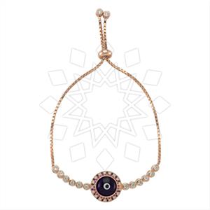 925 Sterling Silver Evil Eye Adjustable Bracelet