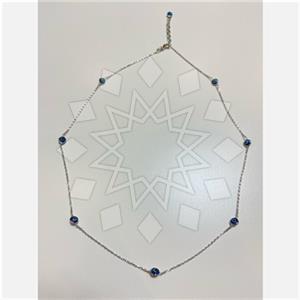 925 Sterling Silver Evil Eye Adjustable Necklace