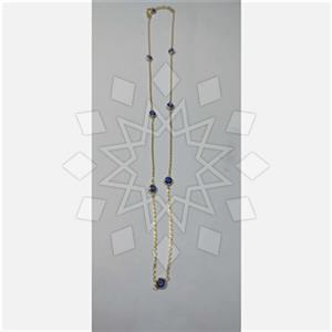 925 Sterling Silver Evil Eye Beaded Necklace