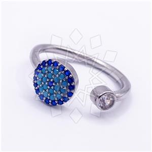 925 Sterling Silver Evil Eye Cocktail Fantasy Rings Package