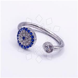925 Sterling Silver Evil Eye Cocktail Fantasy Rings Package