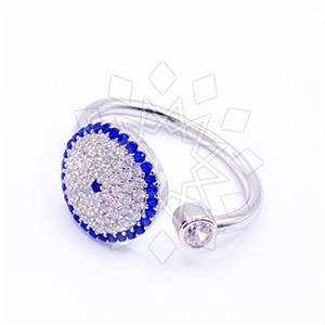 925 Sterling Silver Evil Eye Cocktail Fantasy Rings