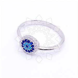 925 Sterling Silver Evil Eye Cocktail Fantasy Rings