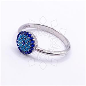 925 Sterling Silver Evil Eye Cocktail Fantasy Rings