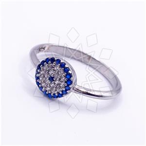 925 Sterling Silver Evil Eye Cocktail Fantasy Rings