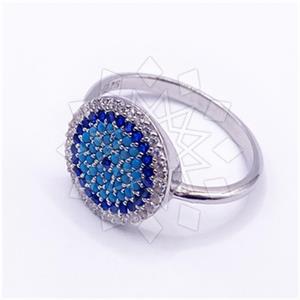 925 Sterling Silver Evil Eye Cocktail Fantasy Rings