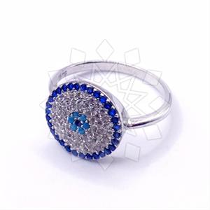 925 Sterling Silver Evil Eye Cocktail Fantasy Rings