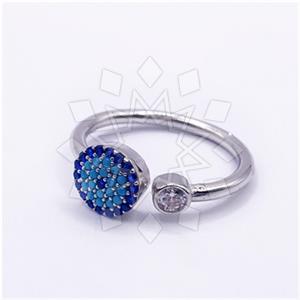 925 Sterling Silver Evil Eye Cocktail Fantasy Rings