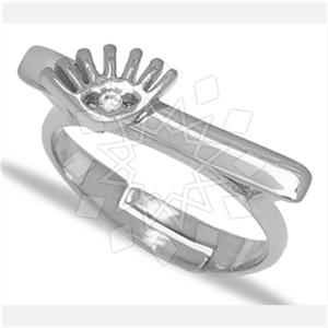 925 Sterling Silver Eye Gemstone Rings