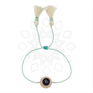 925 Sterling Silver Evil Eye Macrame String Bracelets