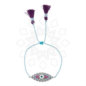 925 Sterling Silver Evil Eye Macrame String Bracelets