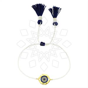 925 Sterling Silver Evil Eye Macrame String Bracelets