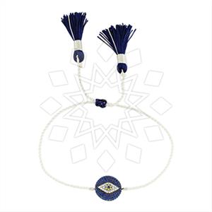 925 Sterling Silver Evil Eye Macrame String Bracelets
