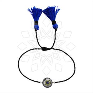 925 Sterling Silver Evil Eye Macrame String Bracelets