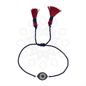 925 Sterling Silver Evil Eye Macrame String Bracelets