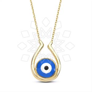 925 Sterling Silver Evil Eye Pendant Necklace