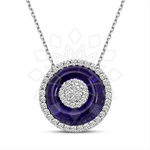 925 Sterling Silver Evil Eye Pendant Necklace
