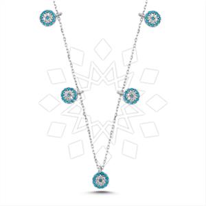 925 Sterling Silver Evil Eye Pendant Necklace