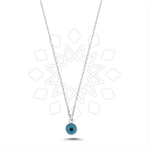 925 Sterling Silver Evil Eye Pendant Necklace