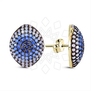 925 Sterling Silver Evil Eye Stud Earrings