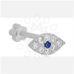 925 Sterling Silver Evil Eye Stud Earrings