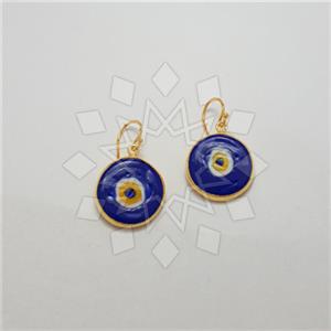 925 Sterling Silver Evil Eye Unique Earrings