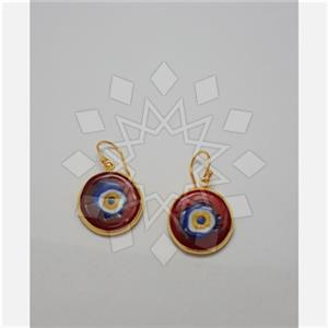 925 Sterling Silver Evil Eye Unique Earrings