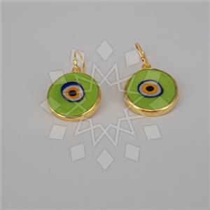 925 Sterling Silver Evil Eye Unique Earrings